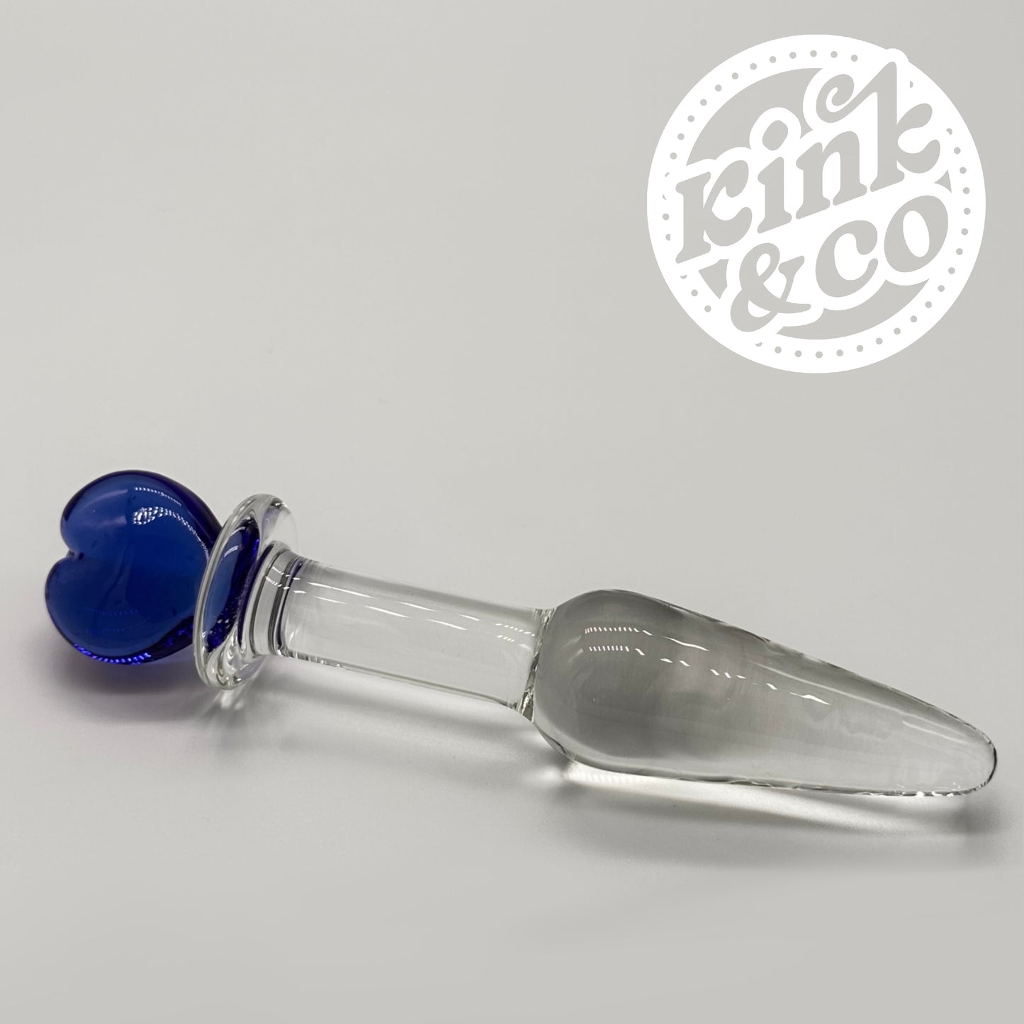 Teardrop Love Heart dildo/butt plug In Blue or Pink