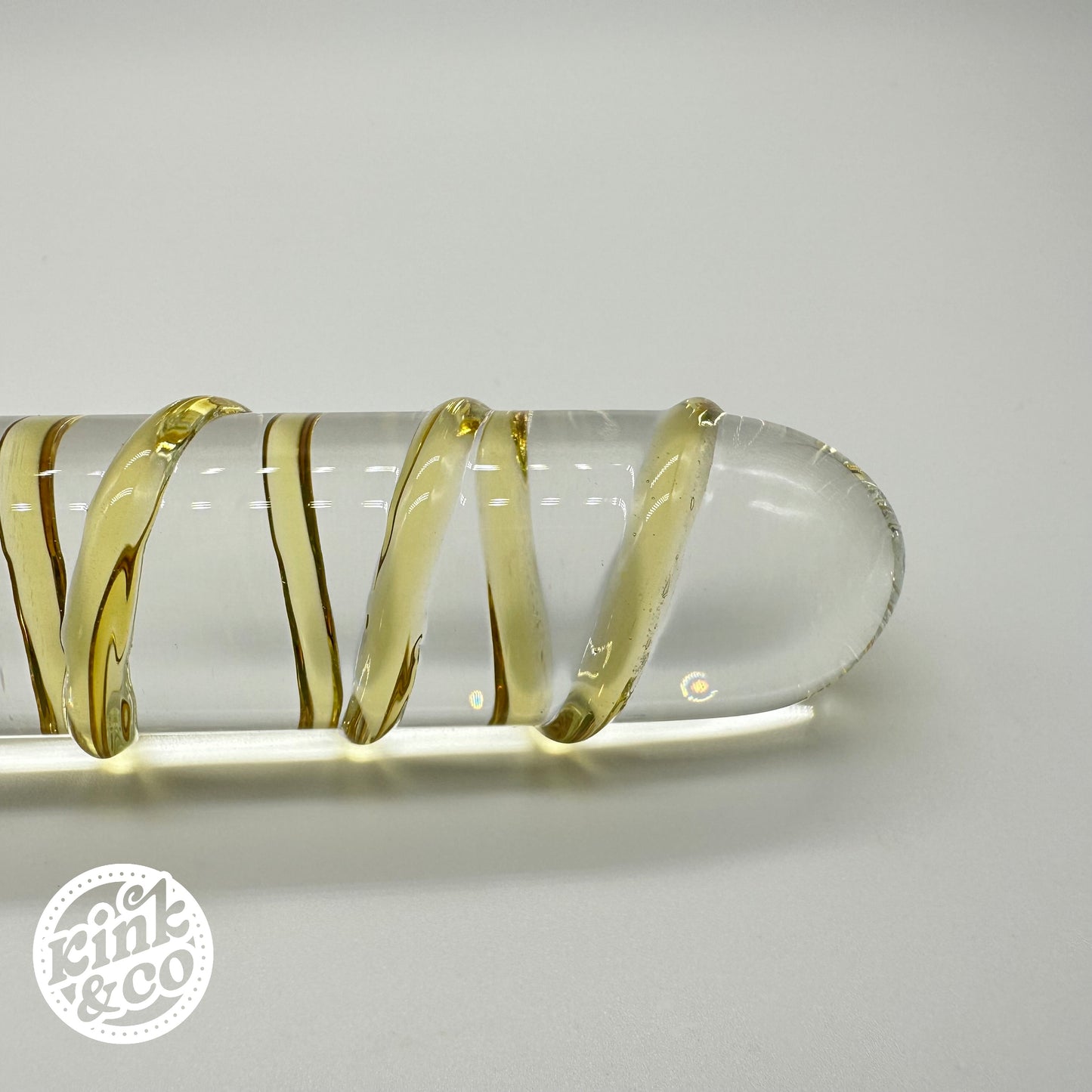 Spiral Glass Dildo With Dimples