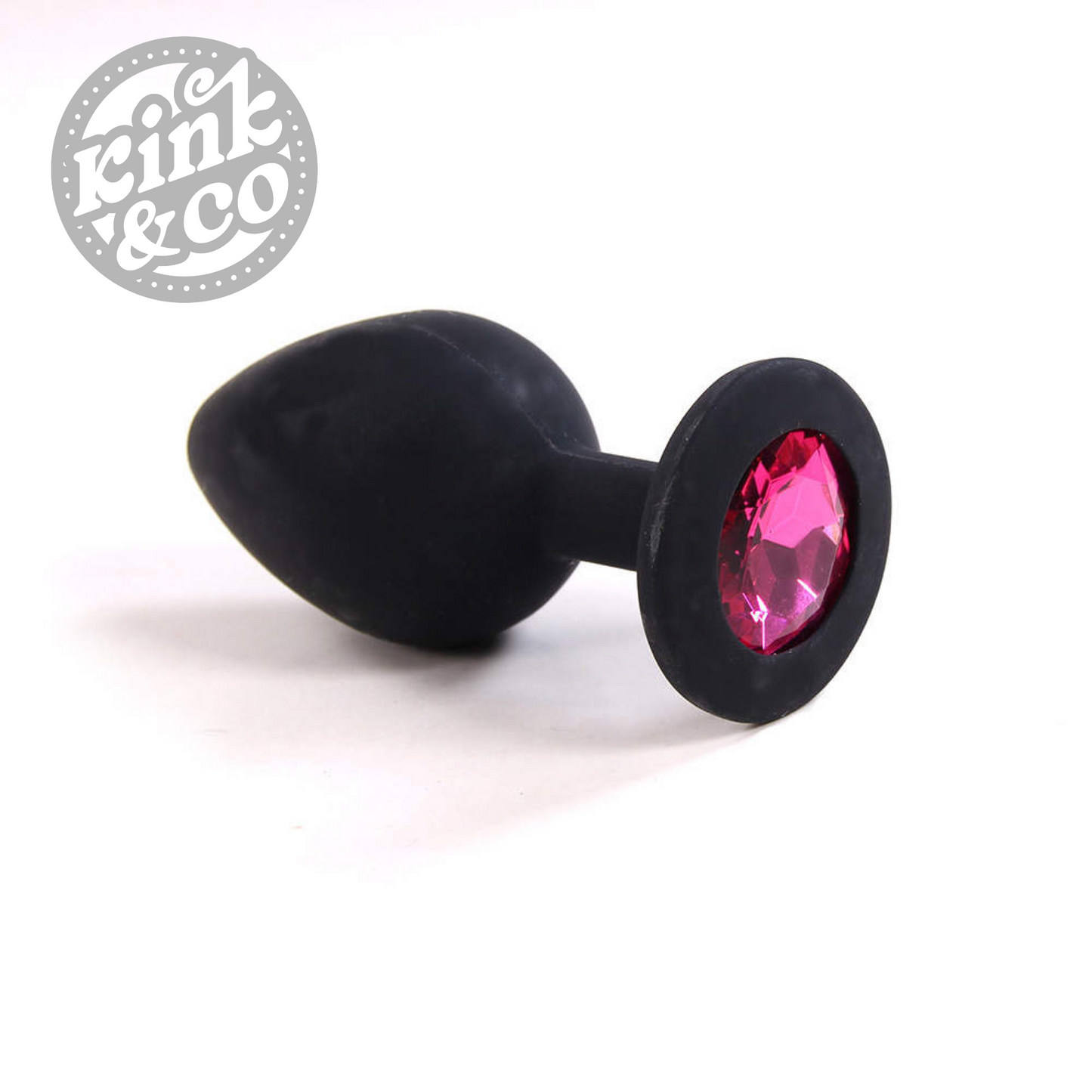 Silicone Butt Plug with Jewelled Top