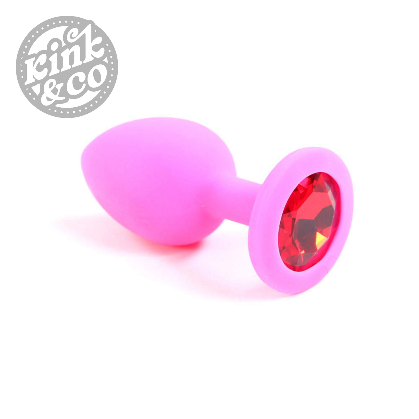 Silicone Butt Plug with Jewelled Top