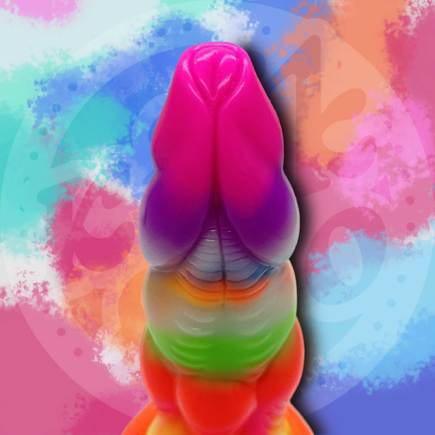 Mythical Silicone Glow-in-the-Dark Dildo with Suction Cup Base