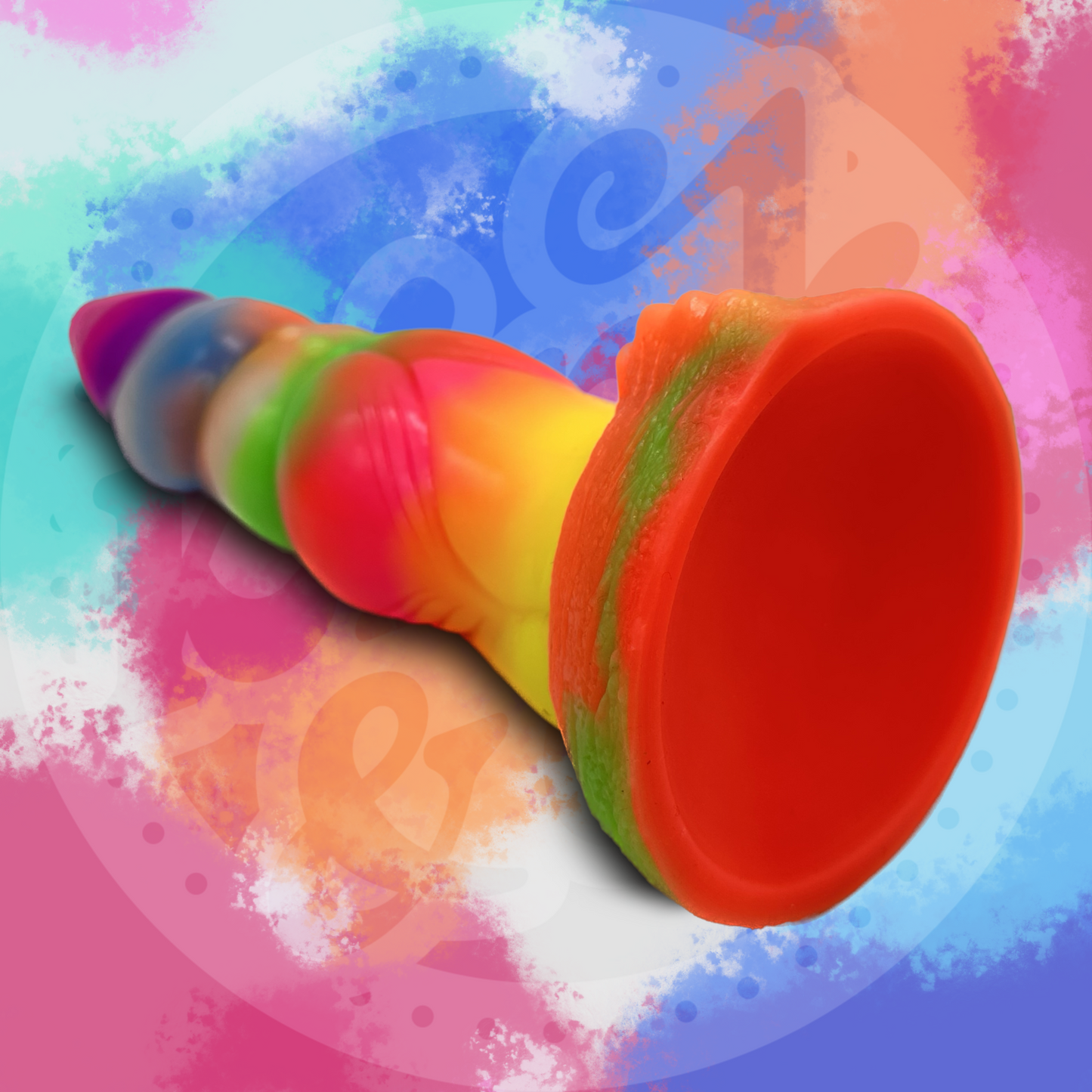 Mythical Silicone Glow-in-the-Dark Dildo with Suction Cup Base