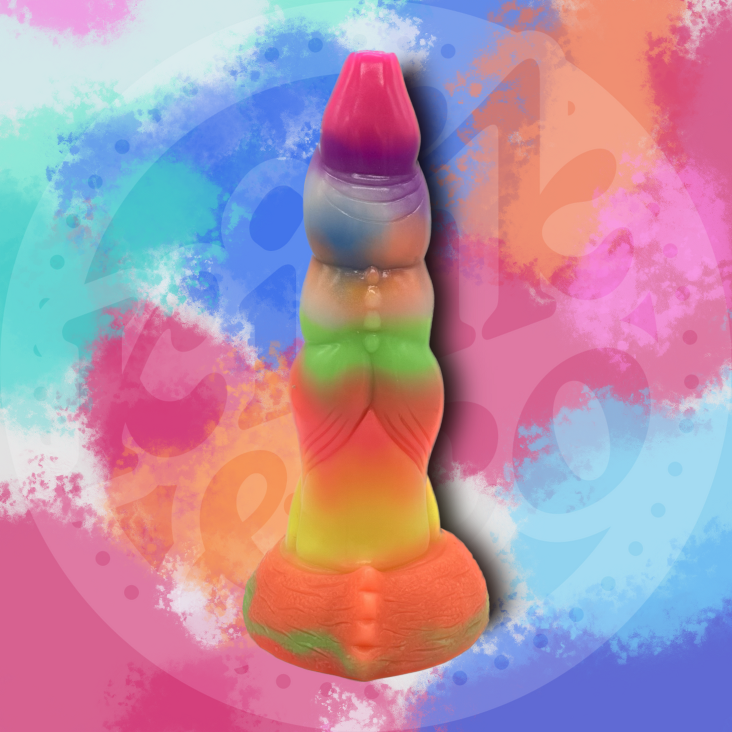 Mythical Silicone Glow-in-the-Dark Dildo with Suction Cup Base