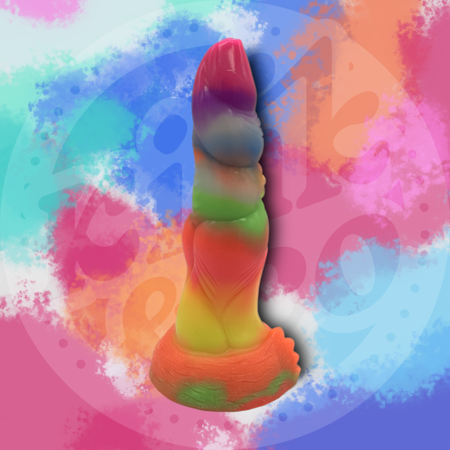 Mythical Silicone Glow-in-the-Dark Dildo with Suction Cup Base