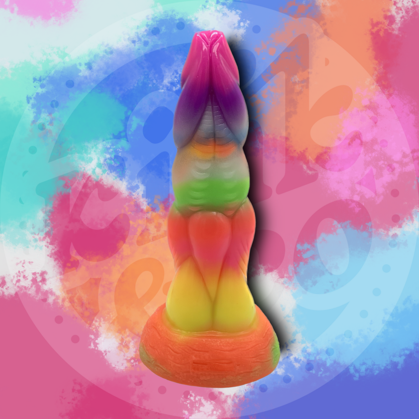 Mythical Silicone Glow-in-the-Dark Dildo with Suction Cup Base