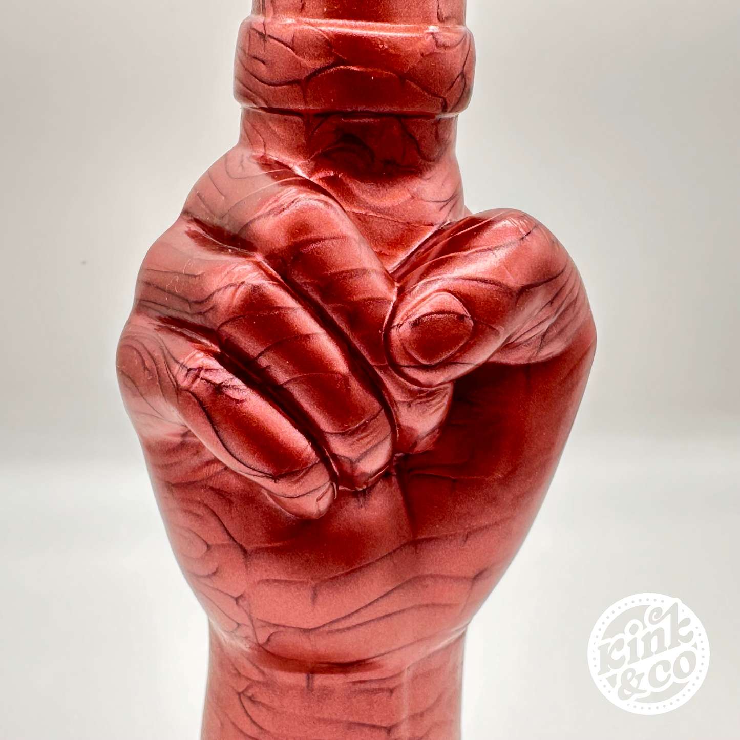 Big Finger Silicone Fist Dildo with Suction Cup Base