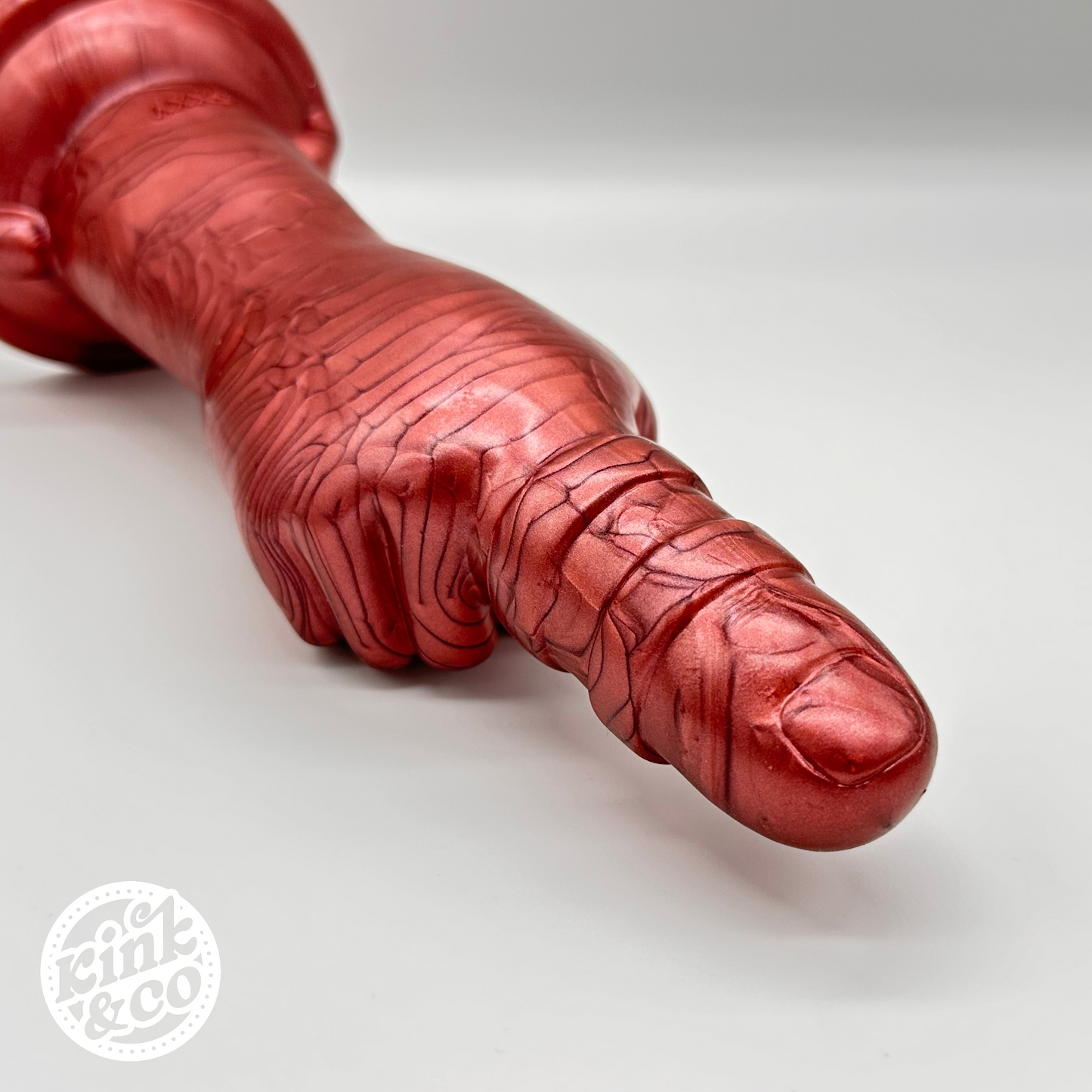 Big Finger Silicone Fist Dildo with Suction Cup Base