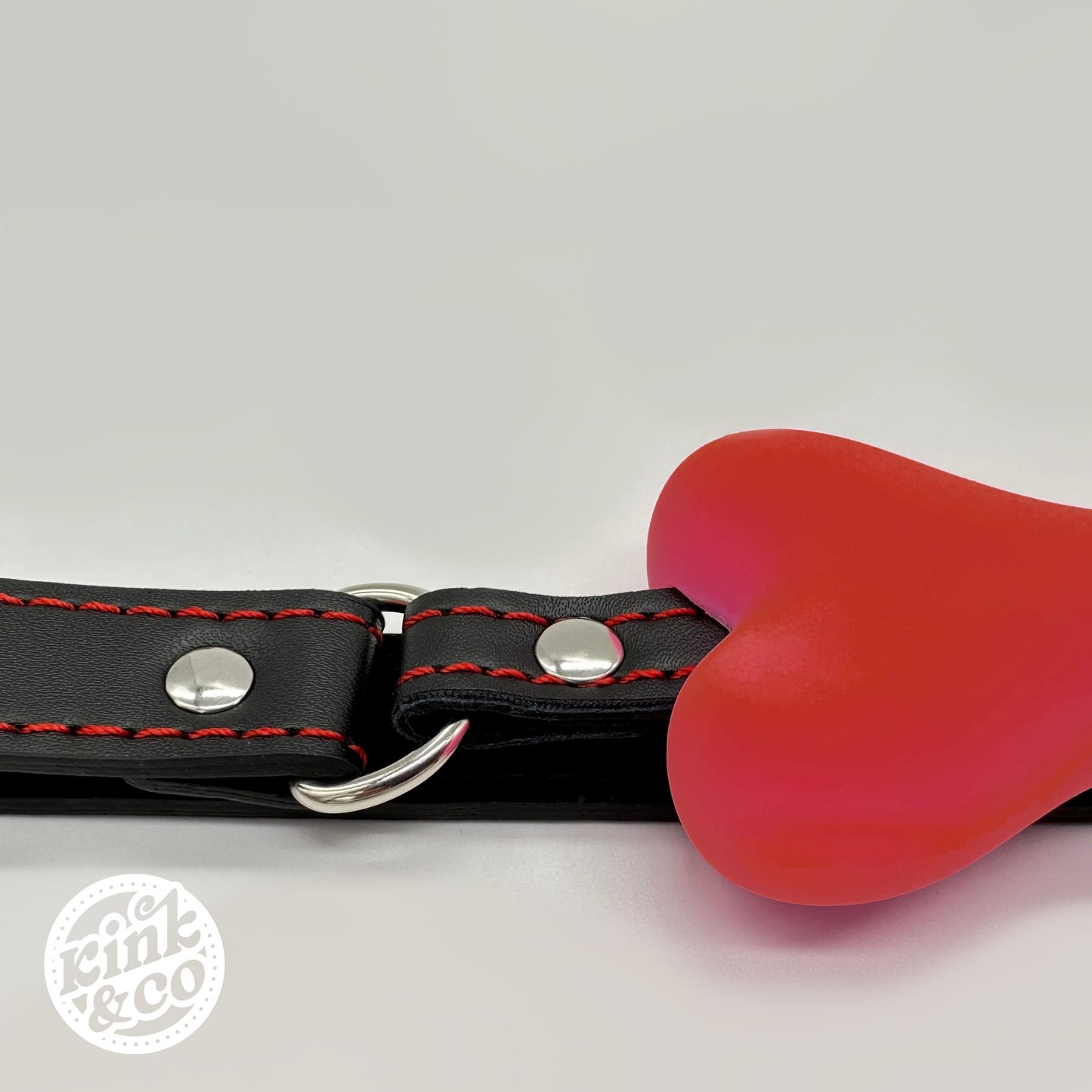 Silicone BDSM Bone Gag with Leather Straps