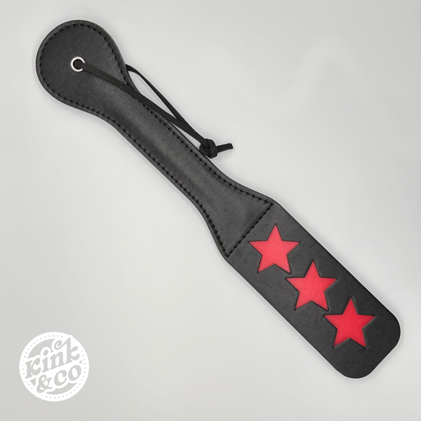 Split Faux Leather Spanking Paddle with Stars