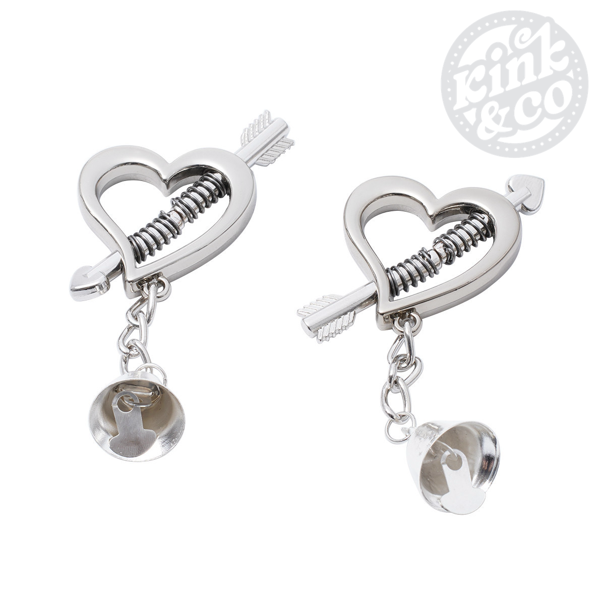 Heart-Shaped Nipple Clamp with Bells
