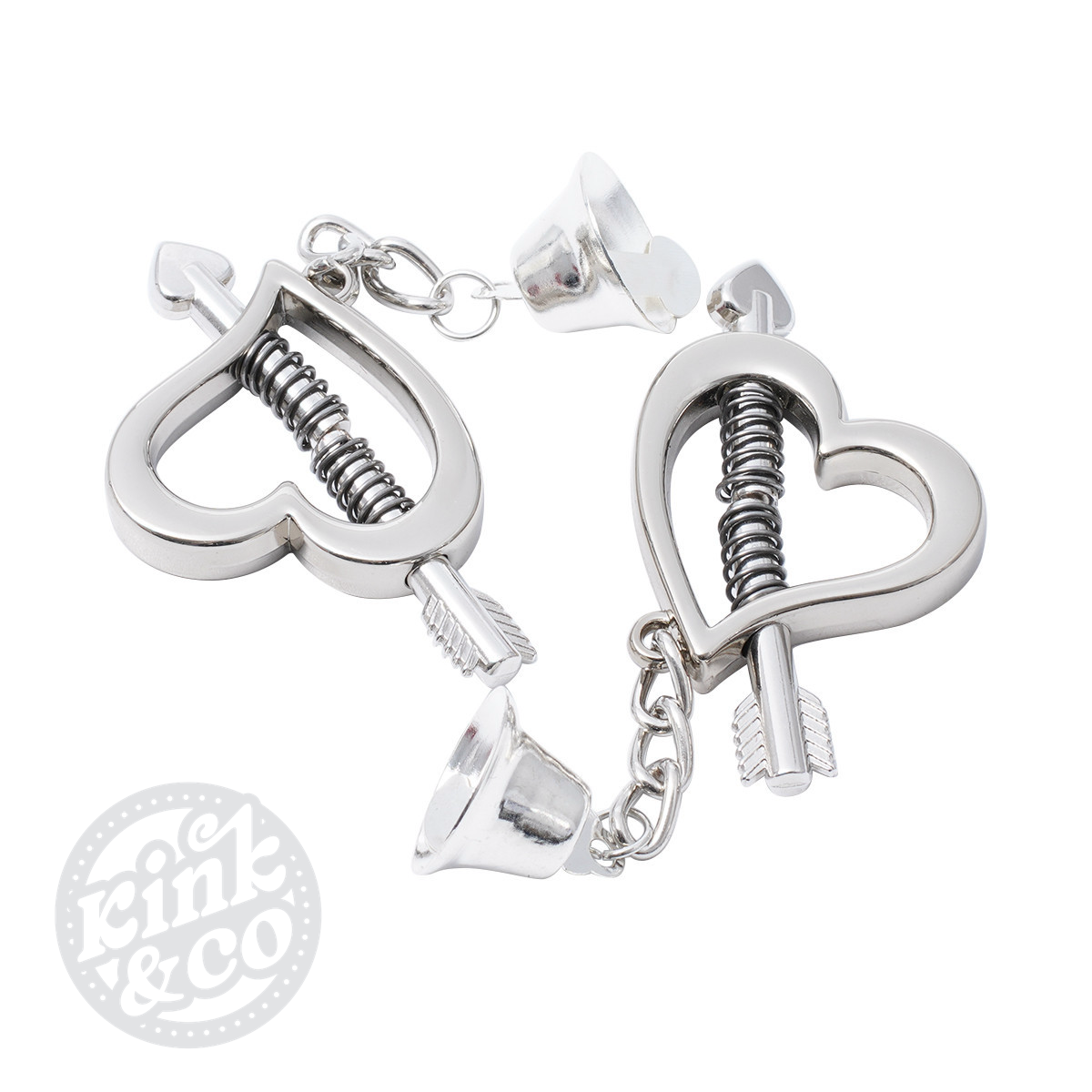 Heart-Shaped Nipple Clamp with Bells