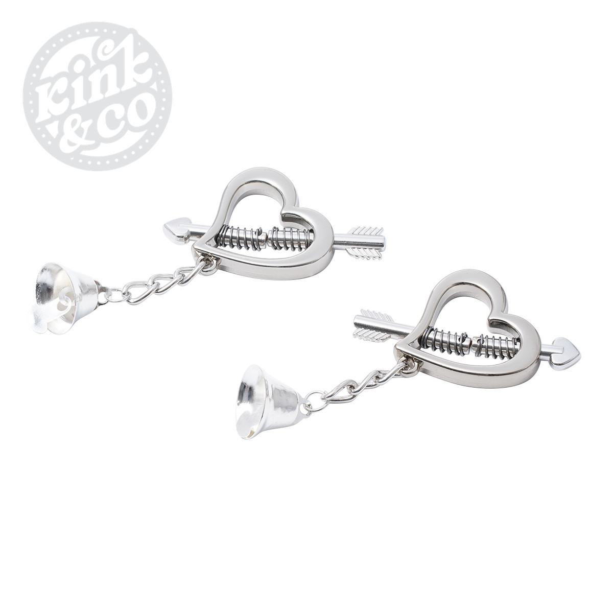 Heart-Shaped Nipple Clamp with Bells