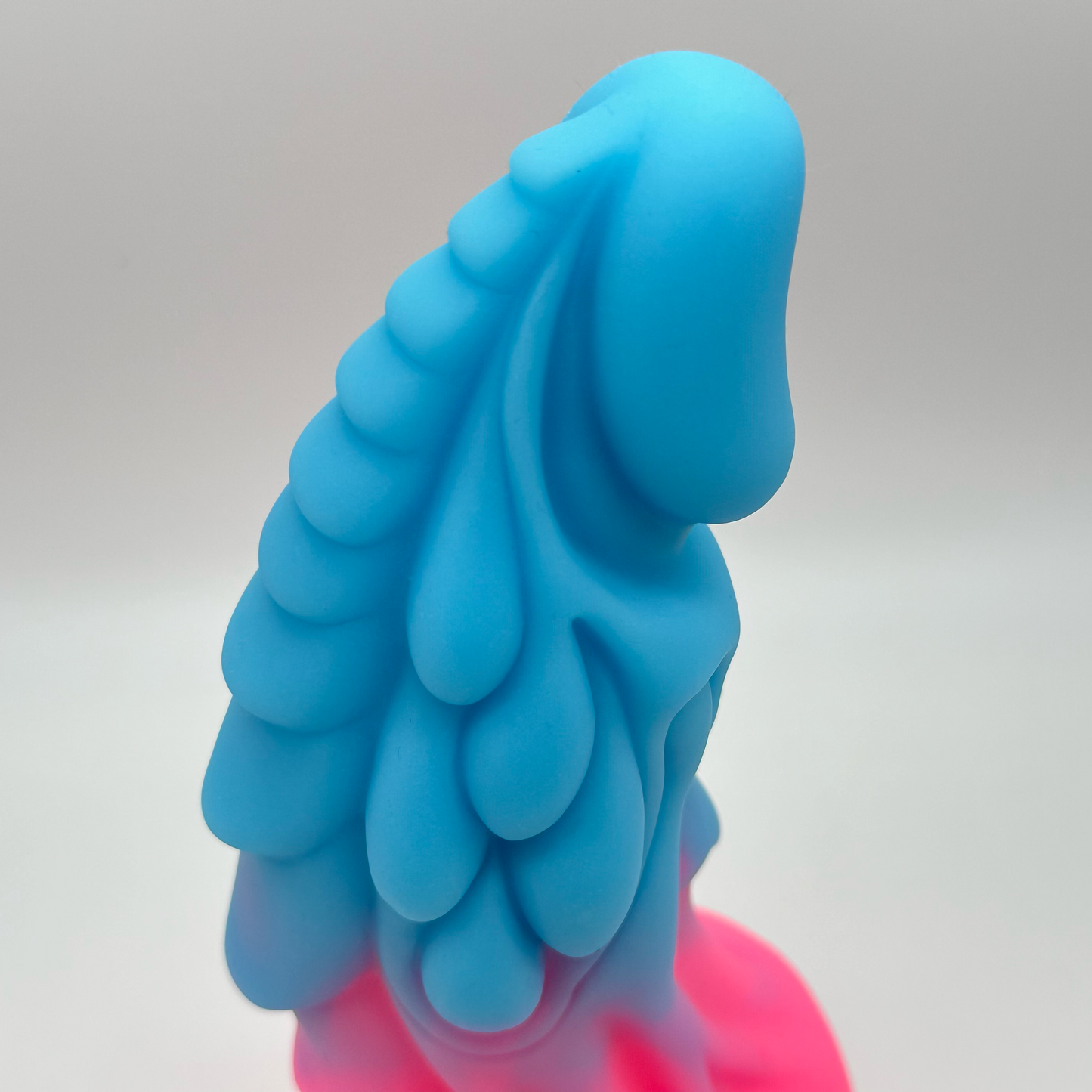 Pastel Paint Drip Dragon Dildo With Suction Cup Base