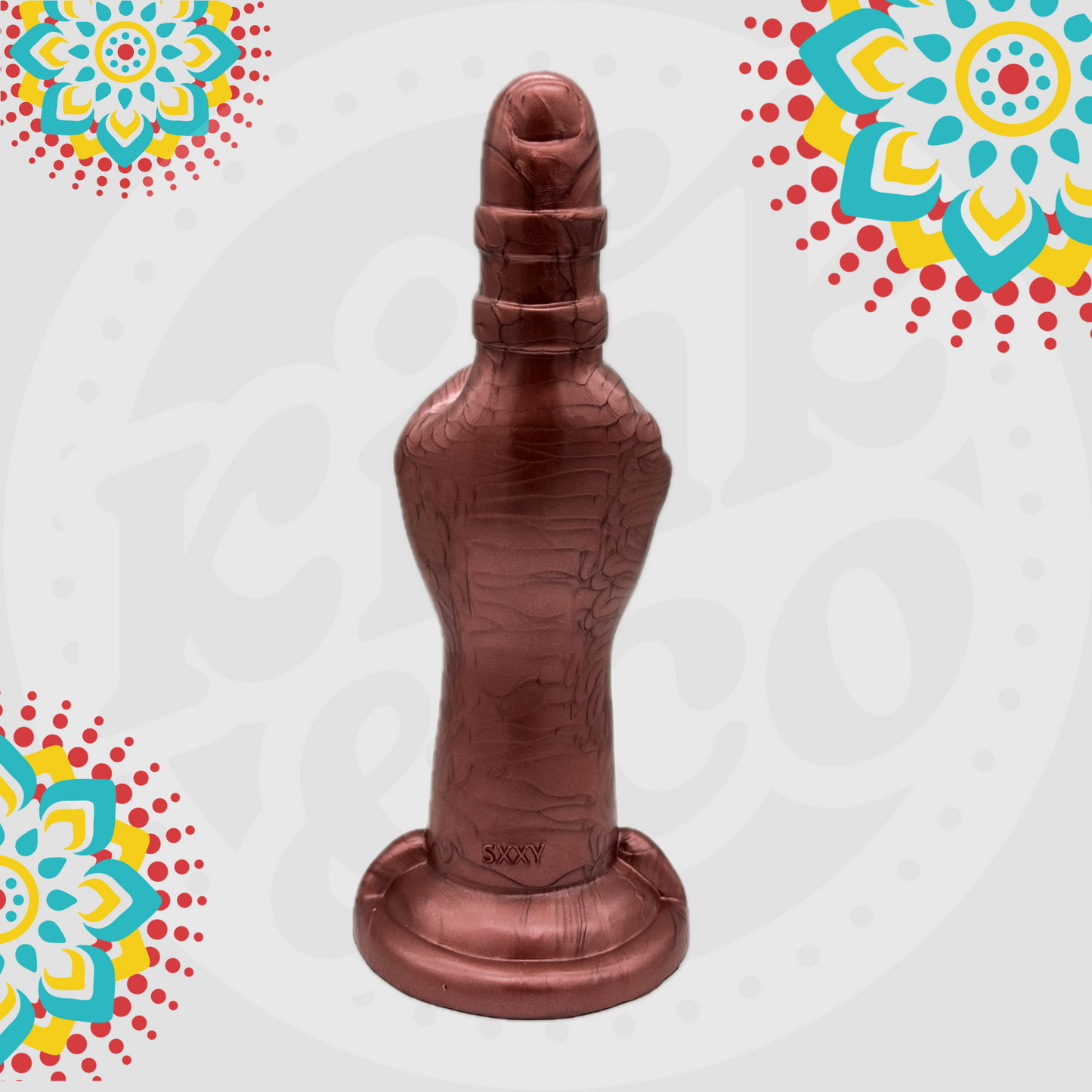 Big Finger Silicone Fist Dildo with Suction Cup Base