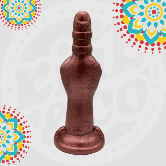 Big Finger Silicone Fist Dildo with Suction Cup Base