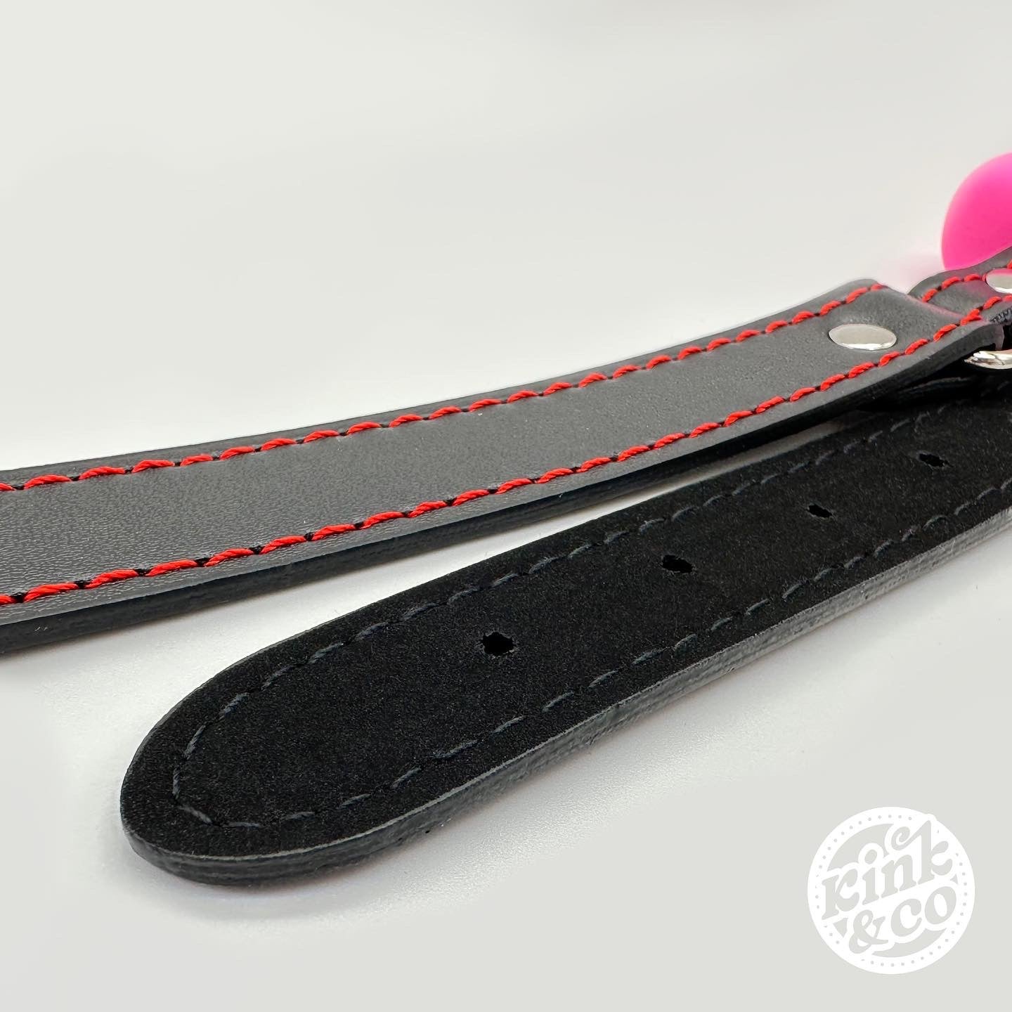 Silicone BDSM Bone Gag with Leather Straps