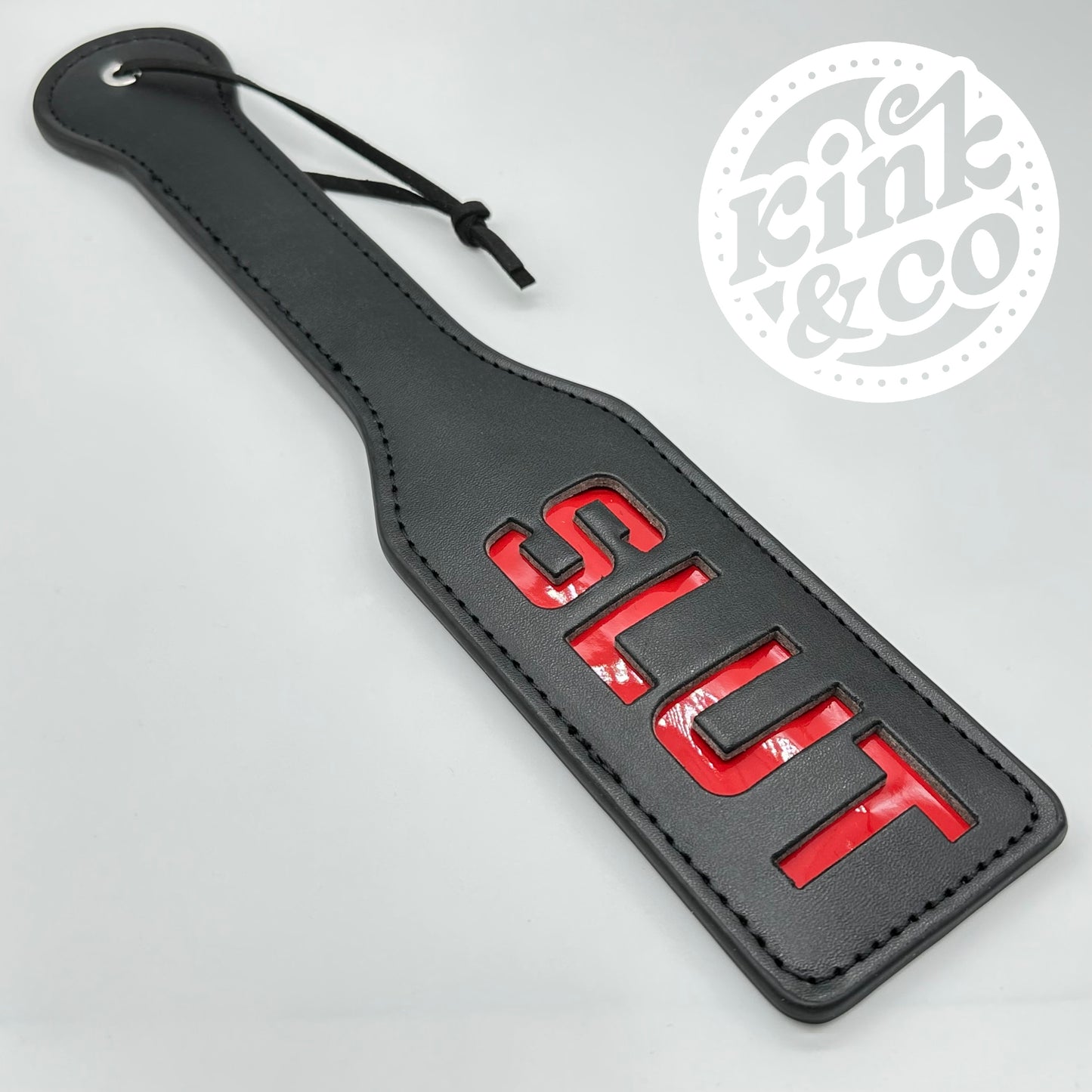 Leather Slut Slapper Paddle