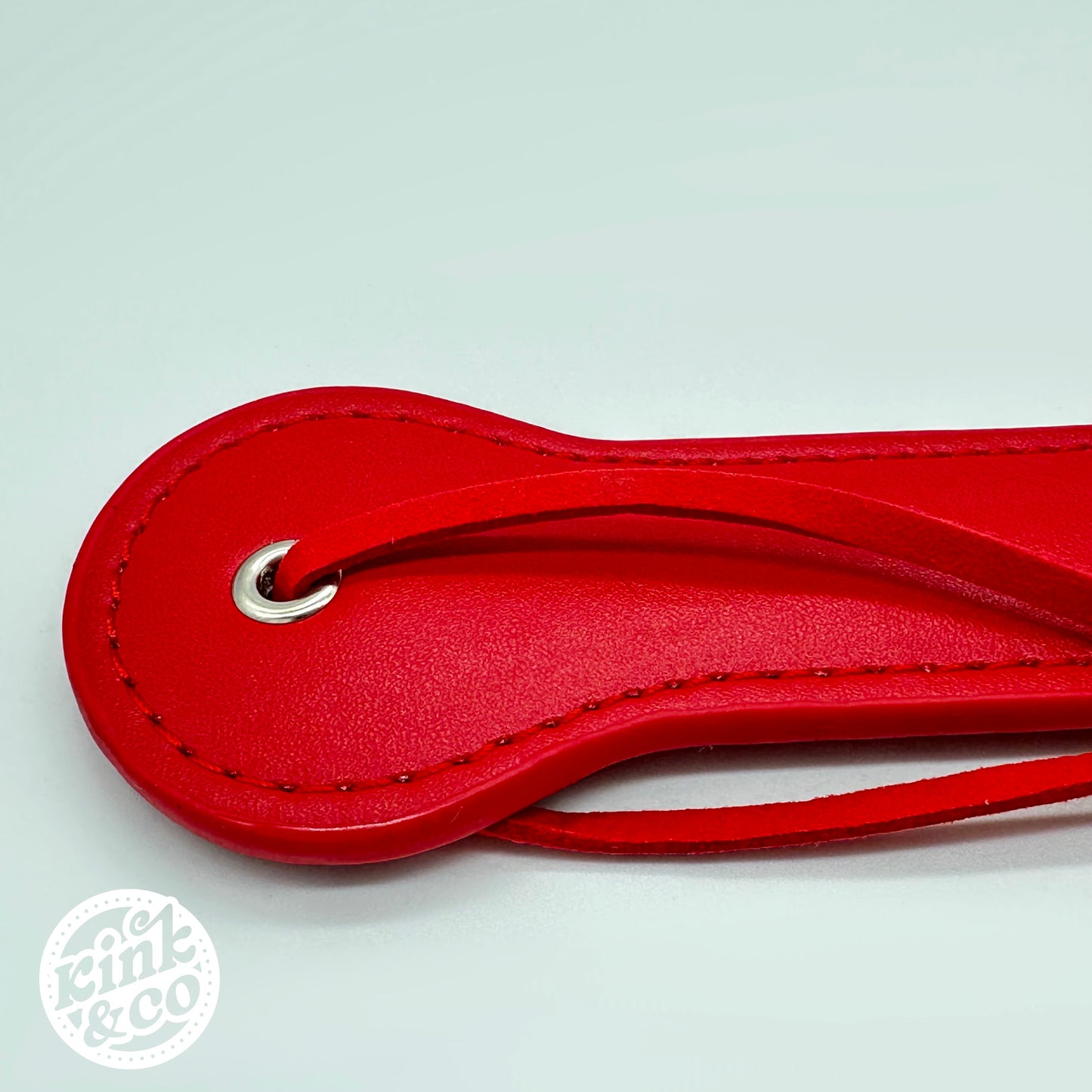 Leather Spanking Paddle with Bitch Imprint
